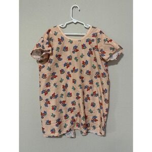 Vintage Puppy Hospital Gown Youth Small Balloons Dancing Red/Blue/Pink Costume